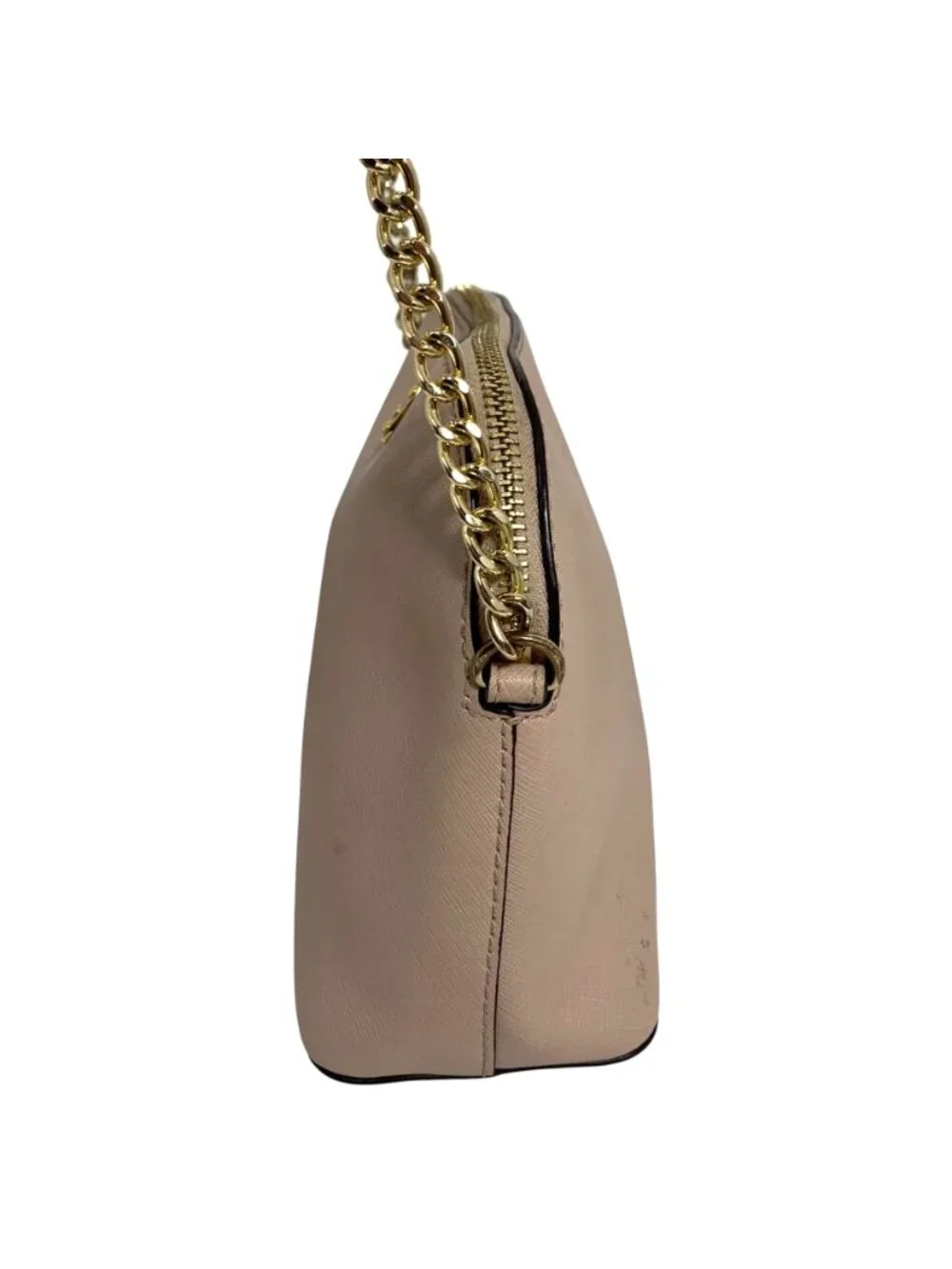 MICHAEL KORS Pale Ballet Pink Leather Domed Satchel Handbag Crossbody
